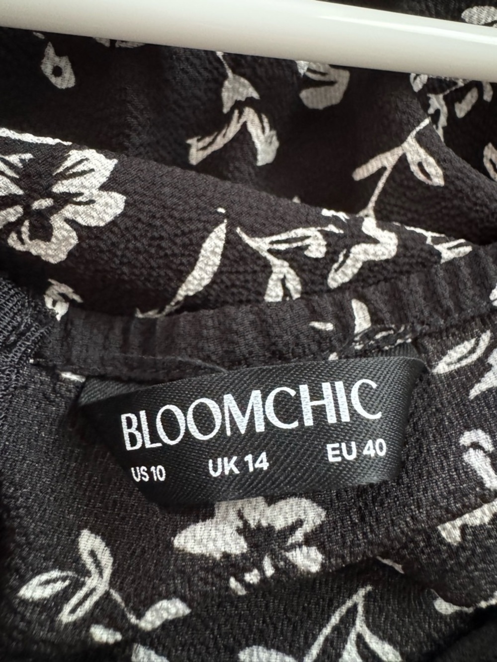 BloomChic Black and White Floral Dress - Picture 4 of 6